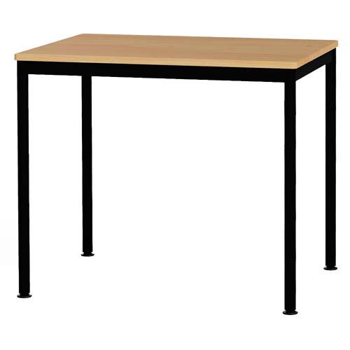 フラットテーブル 80×60cm FDF-8060KMBK(1個)[テーブル(インテリア・収納・寝具)]