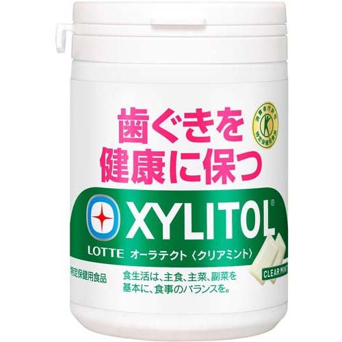 キシリトール オーラテクトガム クリアミント スリムボトル(125g)[ガム]
