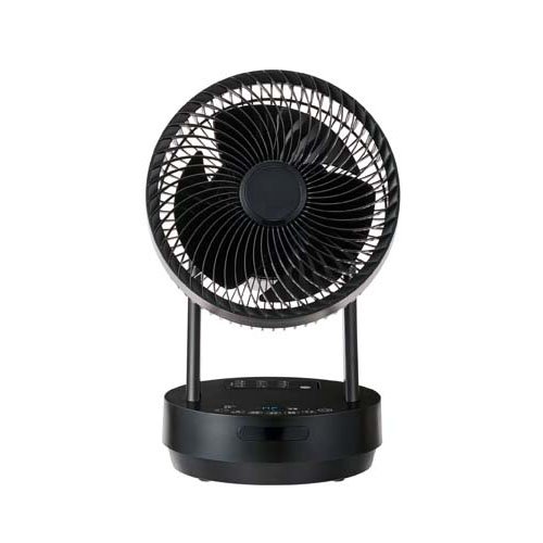 温度センサー付き360度DCサーキュレーター ブラック YKT-DCL1842HFR(1台)[サーキュレーター]