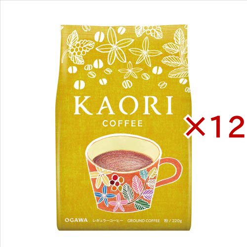 カオリ コーヒー 粉(220g×12セット)[レギュラーコーヒー]