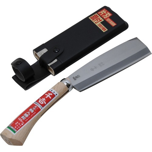 千吉 鞘入腰鉈 片刃 165mm(1本)[剪定用品・農具]