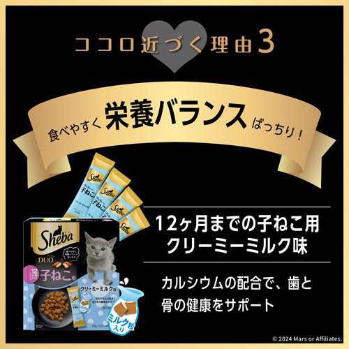 シーバ デュオ 12ヶ月までの子ねこ用 クリーミーミルク味(200g*6箱セット)[キャットフード(ドライフード)]｜au PAY マーケット