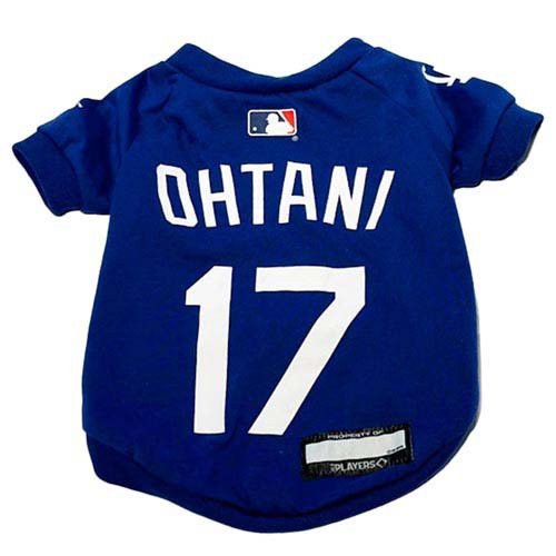 ドジャース大谷Tシャツ ブルー S-M ペット用(1枚)[犬の洋服]の通販は 6,380円