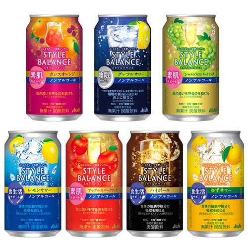 【企画品】アサヒスタイルバランス ノンアルコール缶 7種飲み比べ アソート(350ml×20本)[ノンアルコール飲料]