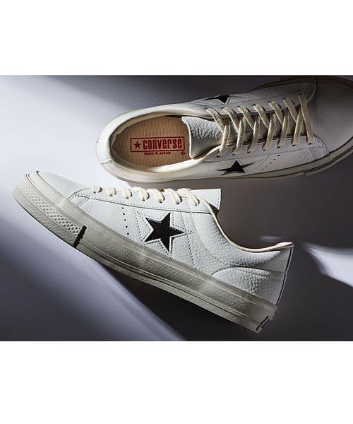 コンバース ローカット スニーカー メンズ ワンスターJEBレザー ONE STAR J EB LEATHER converse 35200450  ホワイト/ブラック｜au PAY マーケット