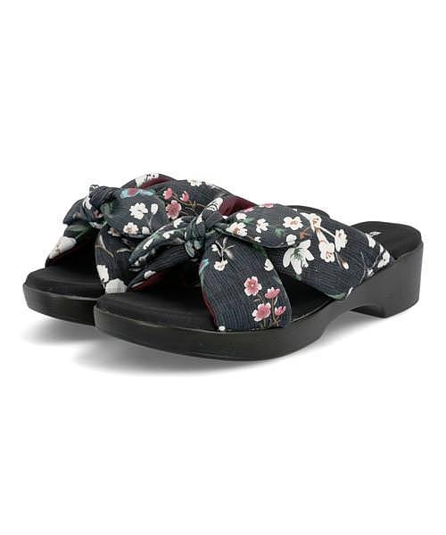 厚底 下駄 サンダル レディース ラファーファ La Farfa 164 ブラックの通販はau Pay マーケット 靴通販のシューズダイレクト