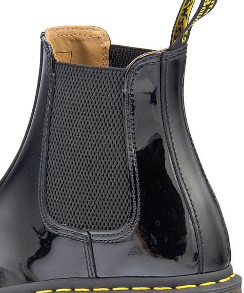 dr martens patent chelsea boots