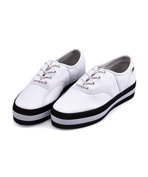 ラコステ ローカット スニーカー レディース ルネプラットフォーム3191us Rene Platform 319 1 Us Lacoste Cfa051l ホワイト ブラックの通販はau Pay マーケット 靴通販のシューズダイレクト
