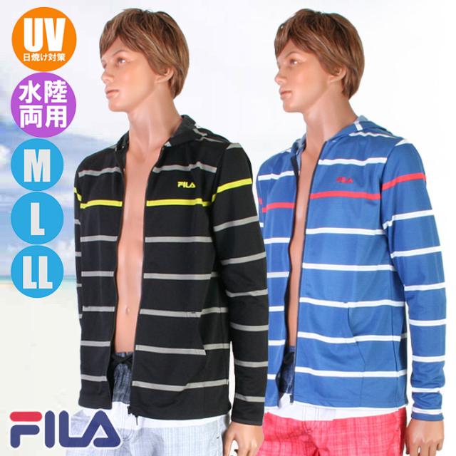 あす着 パケット便送料無料 Fila フィラ 杢調ボーダープリント Uvパーカー フルzipラッシュガード メンズ水着 425 276の通販はau Pay マーケット ｓｅａｌａｓｓ シーラス