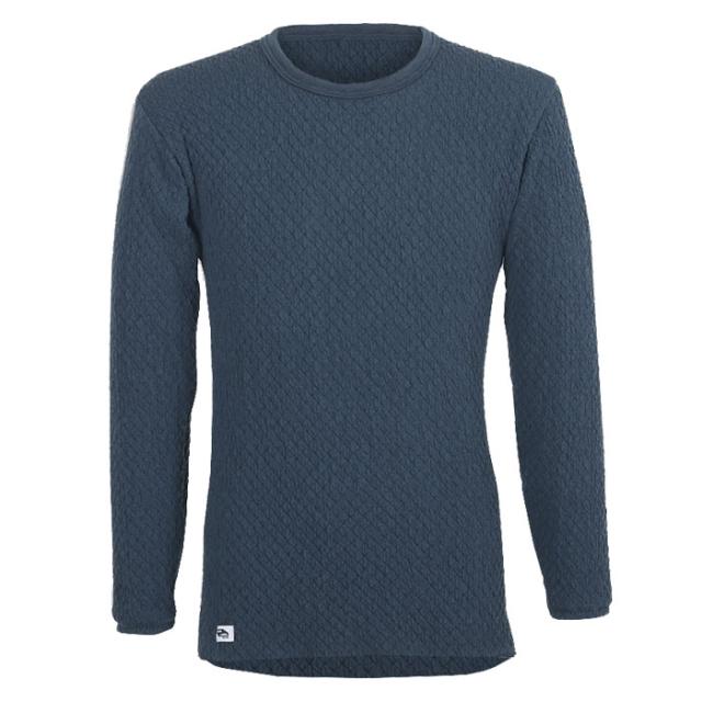 【送料無料】ひだまり健康肌着 チョモランマ 紳士長袖丸首シャツ ネービー/LLサイズ kc-qm923 送料無料】ひだまり健康肌着 チョモランマ 紳士長袖丸首シャツ