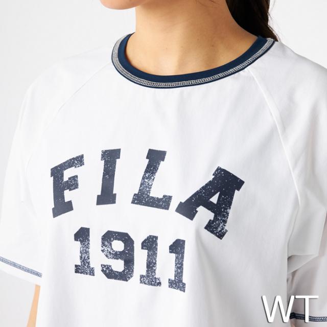 パケット便送料無料)FILA フィラ レディース カバーアップTタンキニ4点