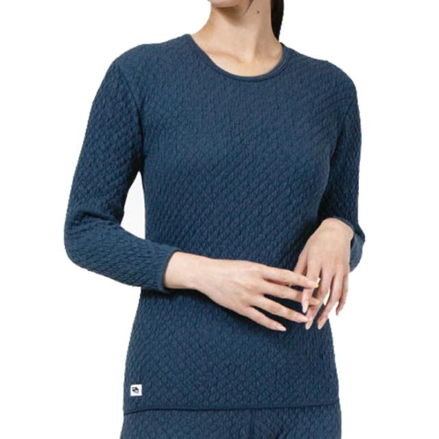 ひだまり健康肌着 チョモランマ 婦人用 長袖丸首インナー QM82(肌着/保温下着/女性用)