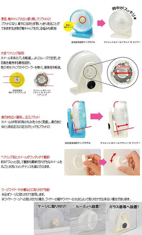 市場 サイレントホイール フラット19 クリアー