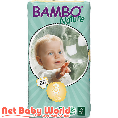 Bambo 3 - midi bambo nappies - 5-9kg 3x66 p (5703538109492)