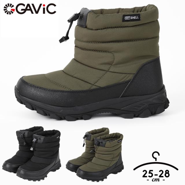【冬物値下げ】スノーブーツ メンズ スノーシューズ ウィンターブーツ GAViC ガビック 防滑 防水 ガラス繊維配合ソール 25cm 25.5cm 26cm 26.5cm 27cm 27.5cm 28cm ブラック カーキ 男性 大人 幅広設計 防風生地 撥水 伸縮生地 透湿生地 保湿生地 送料無料の通販は 5,502円