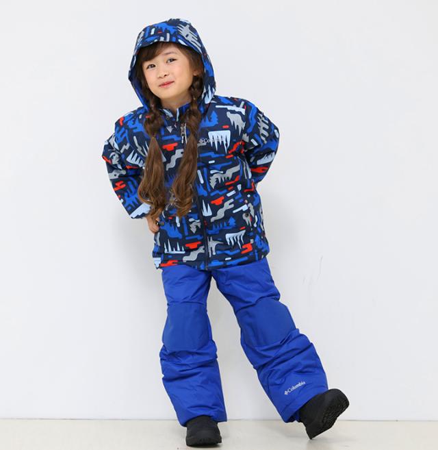 コロンビア スキーウェア キッズ 男の子 女の子 サイズ調整可能