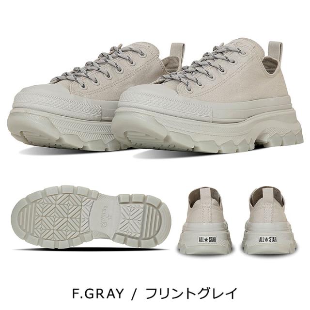 コンバース 厚底 23cm 23.5cm 24cm 24.5cm 25cm オールスター スニーカー キッズ ジュニア メンズ レディース 男の子 女の子 シューズ トレックウエーブ CS OX 大人 CONVERSE ALL STAR TREKWAVE HI グレー ブラック 送料無料