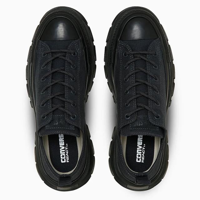 コンバース 厚底 23cm 23.5cm 24cm 24.5cm 25cm オールスター スニーカー キッズ ジュニア メンズ レディース 男の子 女の子 シューズ トレックウエーブ CS OX 大人 CONVERSE ALL STAR TREKWAVE HI グレー ブラック 送料無料