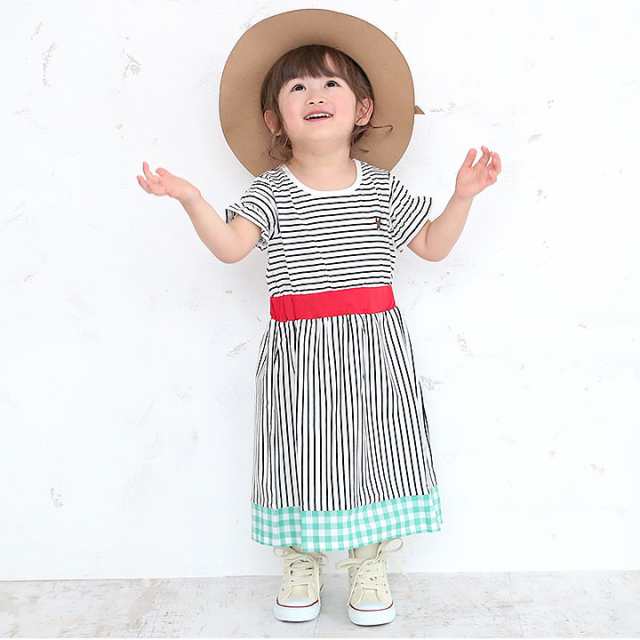 くまのがっこう ワンピース 半袖ワンピース ネッククーラー付き キッズ ガールズ 半袖 カジュアル 女の子 夏用 半そで 子供服 子供 こどの通販はau Pay マーケット マンハッタンストア