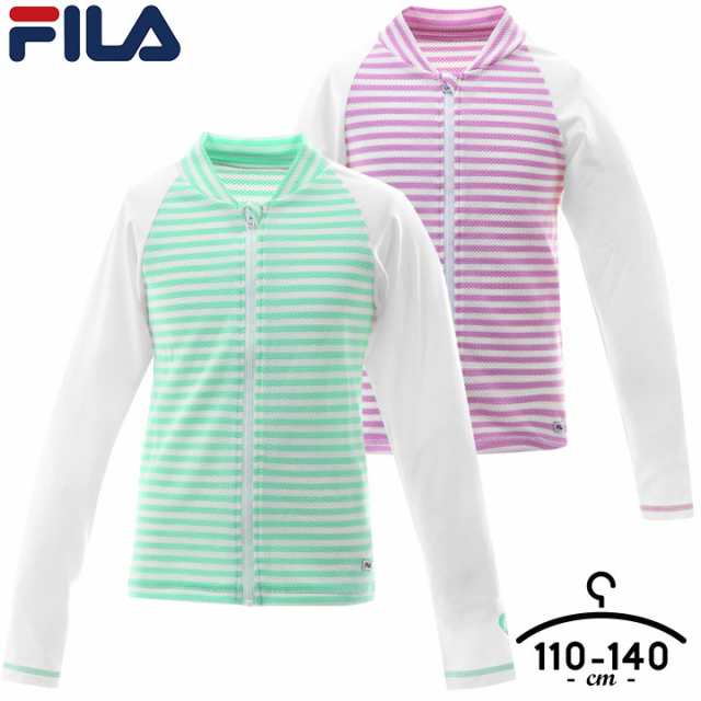 フィラ Fila ラッシュガード キッズ ジュニア ジップアップ 子供 女の子 長袖 Uvカット 紫外線対策 紫外線予防 フードなしラッシュガーの通販はau Pay マーケット マンハッタンストア