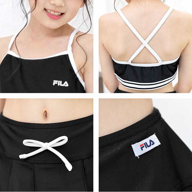 フィラ FILA 水着 女の子 セパレート Tシャツ付き キッズ 体型カバー 3