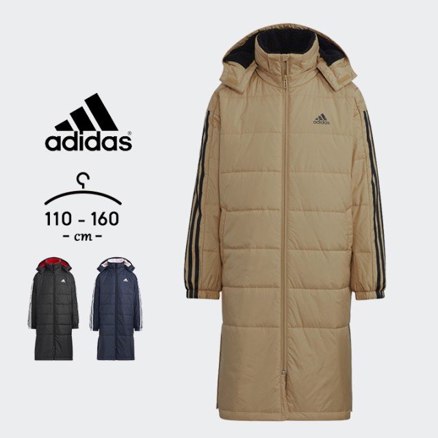 【新品未使用】adidas アディダス 130 ダウン55％ ベンチコートキッズ服男の子用(90cm~)