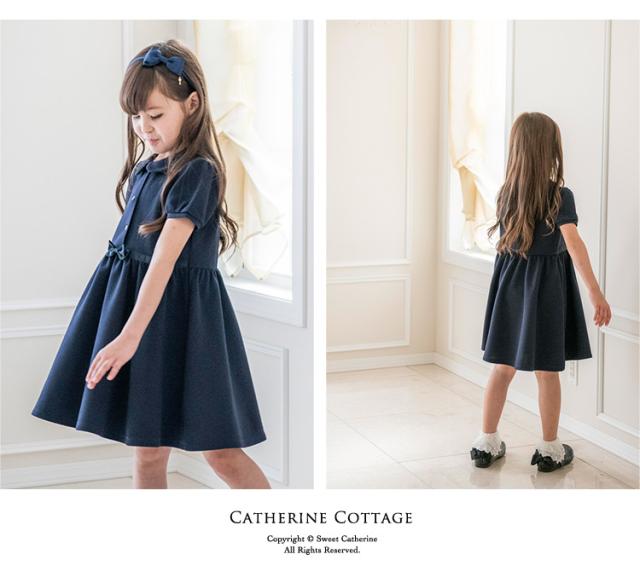 キッズフォーマル ワンピース 女の子 丸襟ギャザーワンピース 半袖 入学式 結婚式 発表会 法事 110 1 130 140 Cmtak E0016の通販はau Pay マーケット キャサリンコテージ Au Pay マーケット店