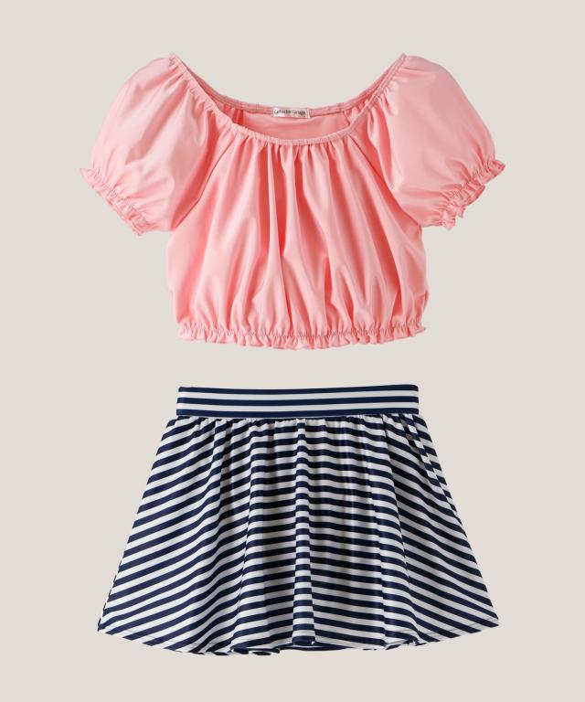 女の子水着 キッズ ジュニア セパレート おしゃれタンキニスカートスイムウェア ガーリー140 150 160cm Tak Tm4007の通販はau Pay マーケット キャサリンコテージ Au Pay マーケット店