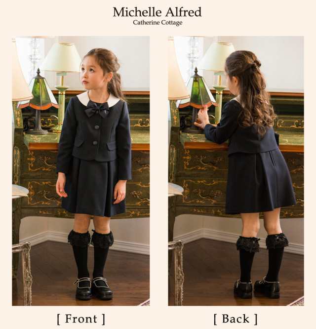 MA800 入学式 女の子 スーツ セーラー衿 子供服 アンサンブル 女児