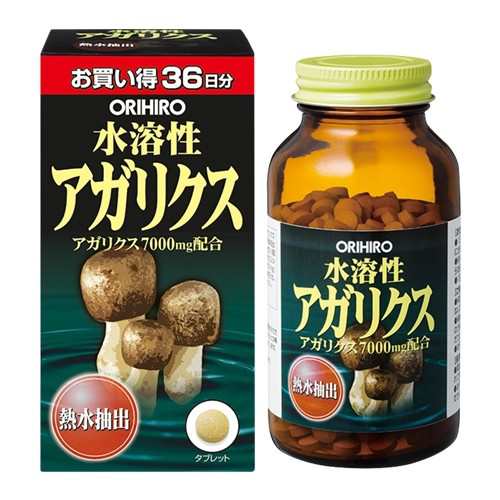 水溶性アガリクス ORIHIRO オリヒロサプリメント 健康食品 ベータグルカン 1日量12粒中約7000mg〔mr-1667〕の通販は