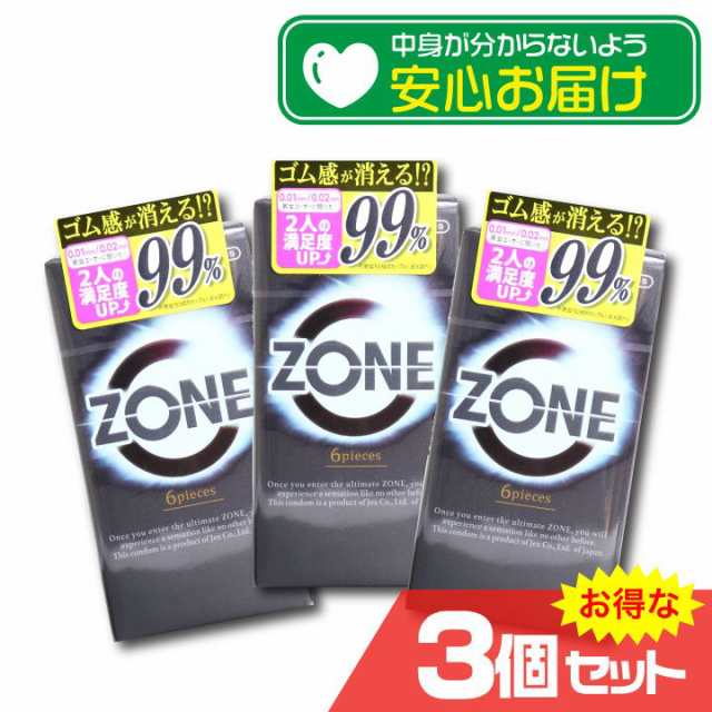 ZONE ゾーン コンドーム 6個入x3個セット 避妊 CONDOM〔mr-2900〕｜au PAY マーケット