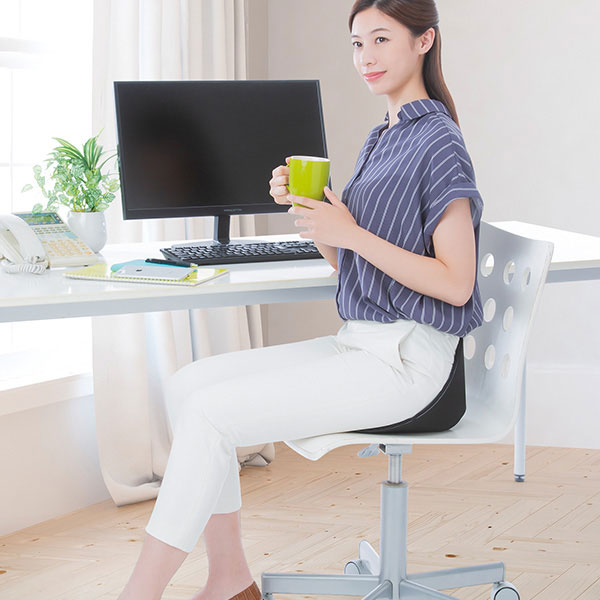 ボードクッション cosios コシオス ブラック レッド 姿勢矯正 骨盤クッション 体幹トレーニング バランスクッション 美姿勢 座布団 在宅ワーク エクササイズ_7
