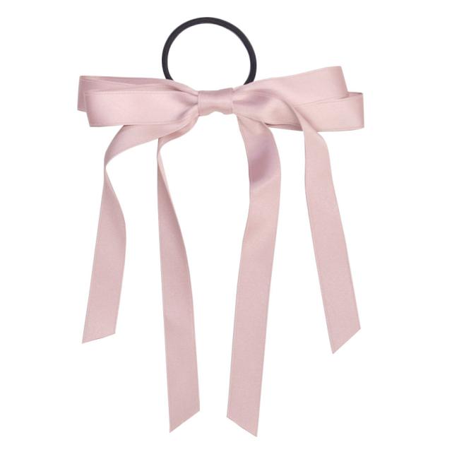 ロングリボン ヘアゴム リボン 大人 レディース ヘア