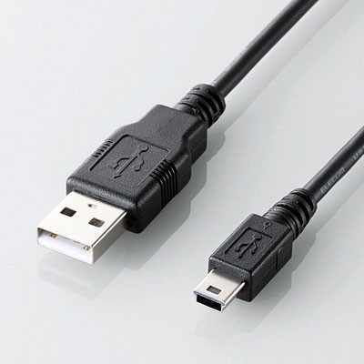 ELECOM U2C-GMM30BK ブラック [USB2.0ケーブル(mini-Bタイプ)3m