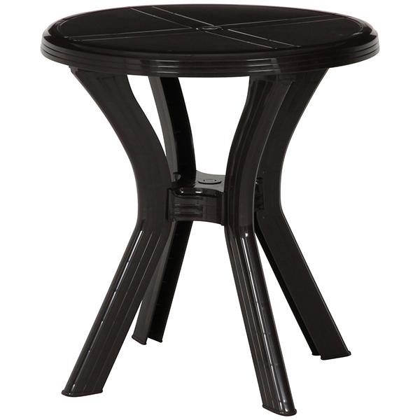 不二貿易 12279 PC ラウンドテーブル アンジェロ ブラウン メーカー直送