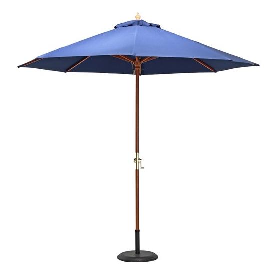 不二貿易 60155 木製パラソル 270cm ネイビー 270NV【パラソル単体】 メーカー直送の通販は