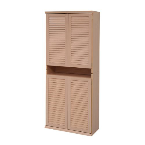 JKプラン SGT-0102SET-NA ルーバーシューズボックス 幅75 (2個組) ナチュラル メーカー直送