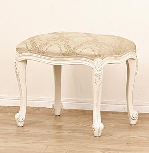 クロシオ フランシスカスツール ホワイト 92176 【完成品】