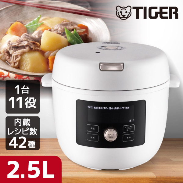 TIGER COK-B400WM マットホワイト TIGER COOKPOT（タイガークックポット） [電気圧力鍋 (2.5L)]