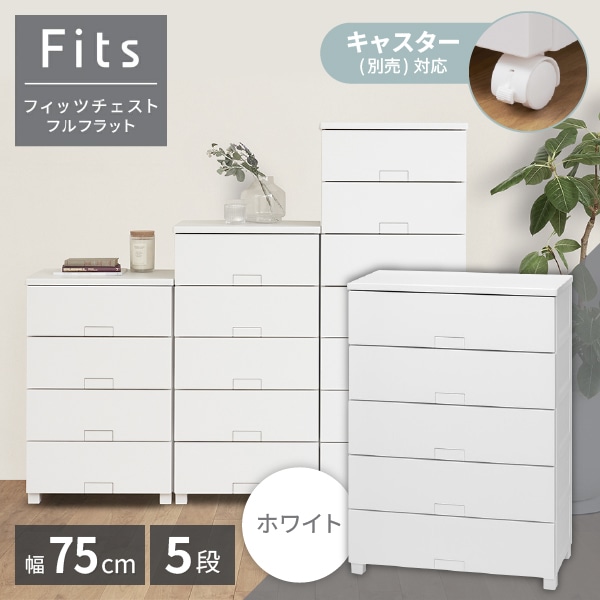 天馬(Tenma) フィッツチェスト フルフラット7505 ホワイト [収納ケース] メーカー直送