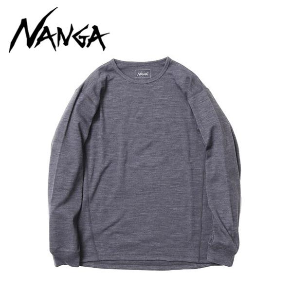NANGA ナンガ MERINO WOOL BASE LAYER L/S TOP GRY M NW2341-1J508 N1MpGRF5 メリノウール ベースレイヤー ロングスリーブトップ メリノウール ベースレイヤーロングスリーブトップ \u2013 NANGA ONLINE SHOP