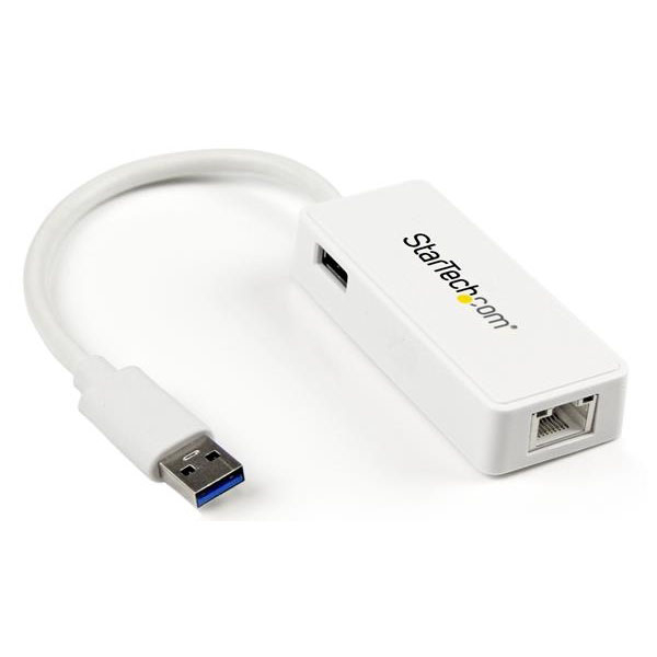 StarTech USB31000SPTW ホワイト [USB 3.0 - Gigabit Ethernet LANアダプタ(USBポート×1)]の通販は 7,600円