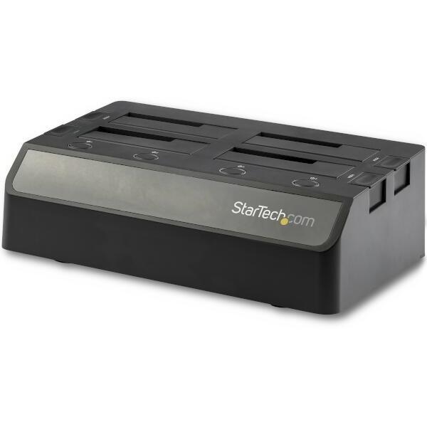 StarTech SDOCK4U313 ブラック [4ベイ SATA SSD/HDDドッキングステーション] メーカー直送