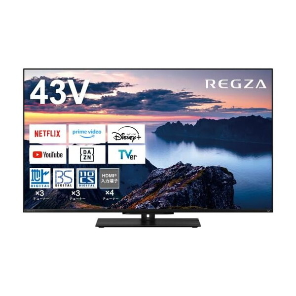 液晶テレビ 43型 43インチ 4K チューナー内蔵 レグザ TVS REGZA Z670N