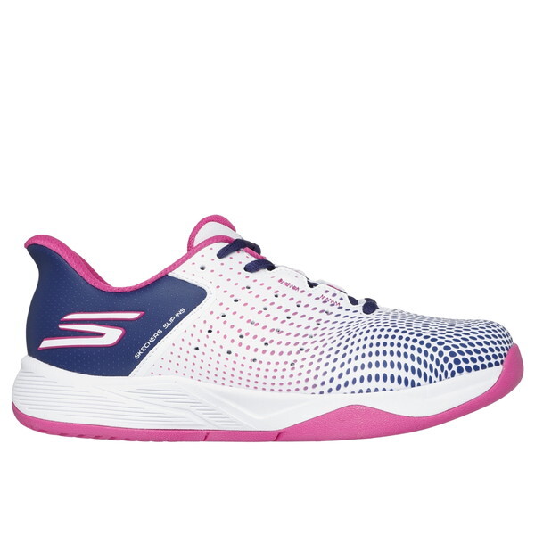 スケッチャーズ SKECHERS VIPER COURT RELOAD WNVP 23.5cm 172101C ホワイト×ネイビー [ピックルボールシューズ(レディース)]