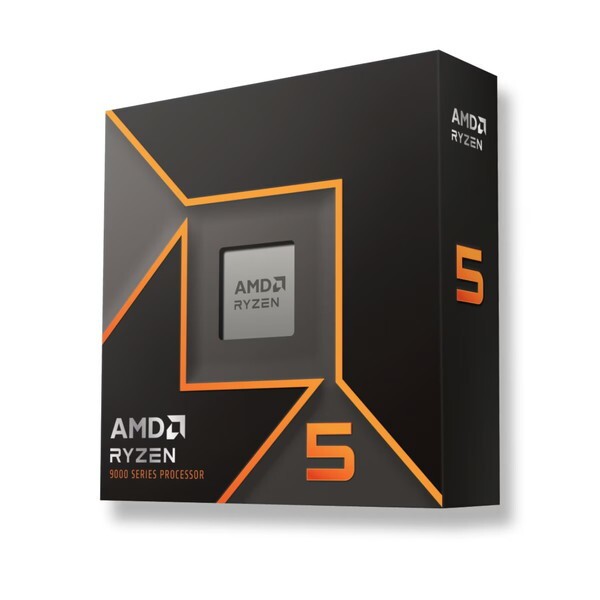 AMD Ryzen 5 9600X W/O Cooler WOF (6C/12T、3.9GHz、65W) [CPU]