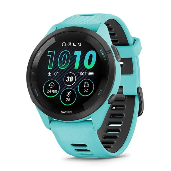 GARMIN Forerunner 265 010-02810-42 Aqua アクア [GPSランニングスマートウォッチ]の通販はau ...