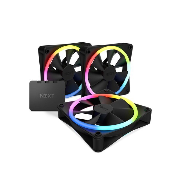 NZXT RF-D12TF-B1 F120 RGB DUO TRIPLE PACK & RGB Controller Black [RGB LEDファン]