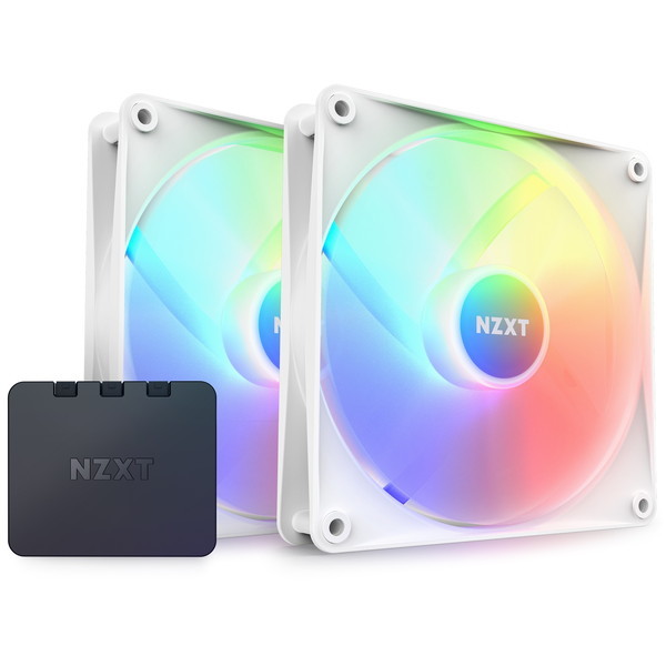 NZXT RF-C14DF-W1 ホワイト F140 RGB CORE TWIN PACK & RGB Lighting Controller [PCケースファン]の通販は 7,905円