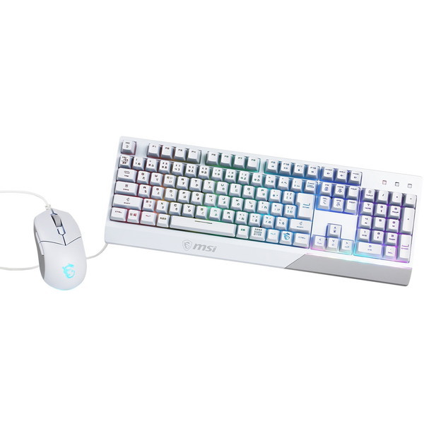 MSI Vigor GK30 COMBO WHITE JP ホワイト [ゲーミングキーボード&マウス 日本語配列108キー]